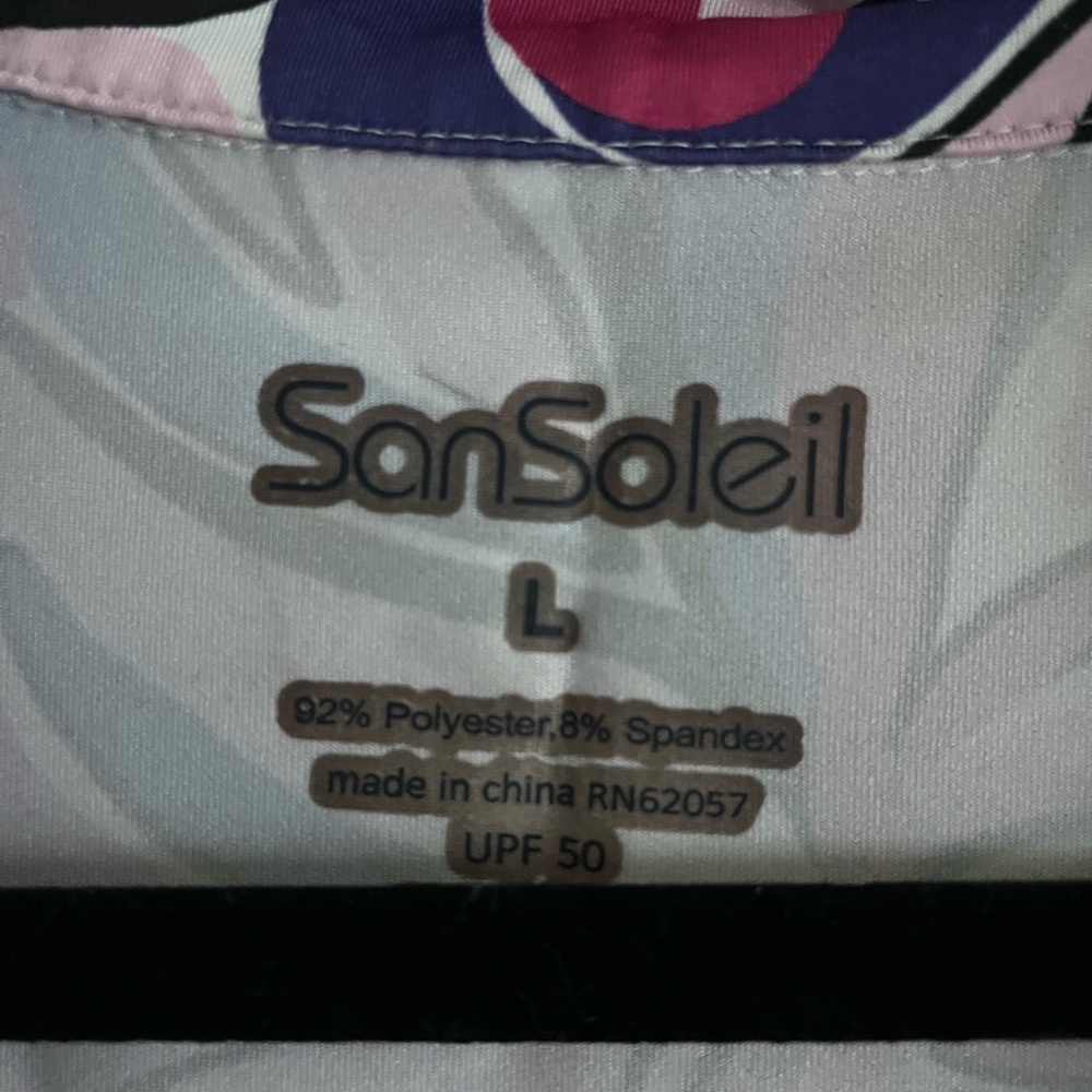 San Soliel Golf long sleeved top with mesh sleeves size Large